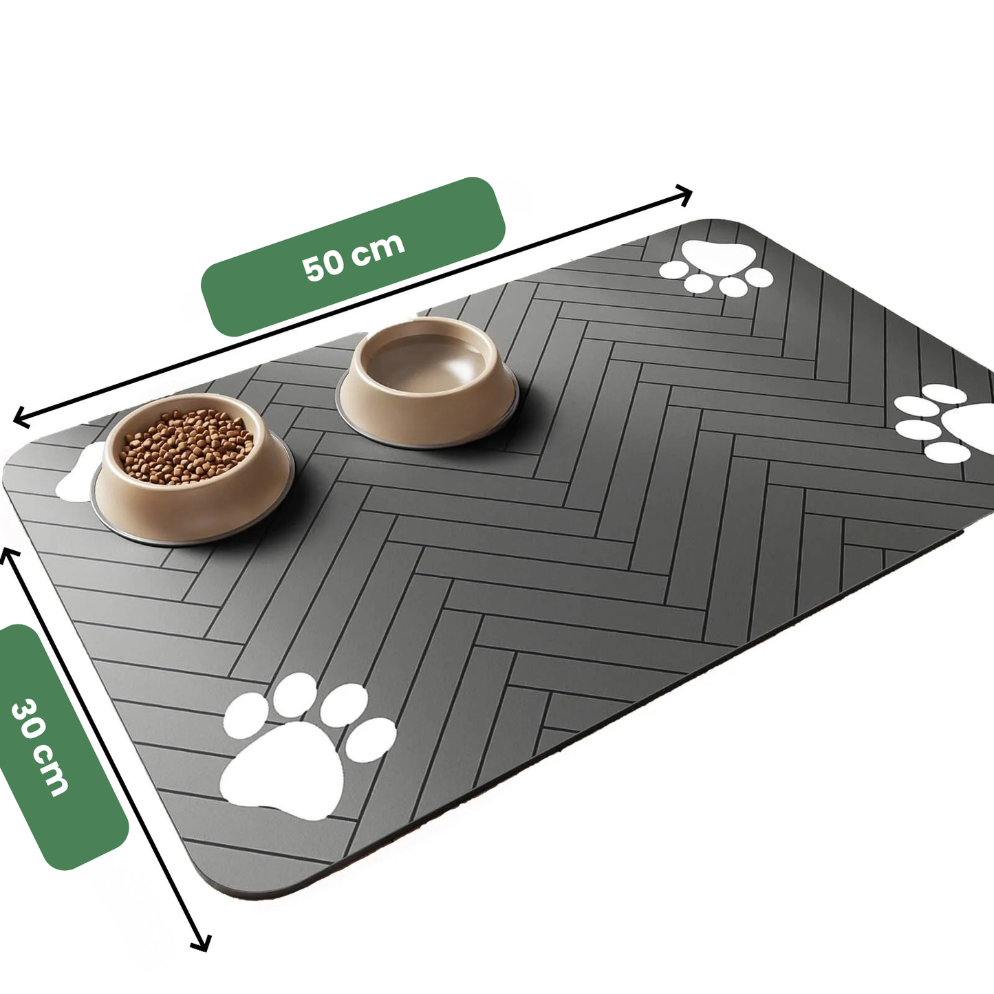 KahuPaw Anti-Rutsch Haustierfütterungsmatte