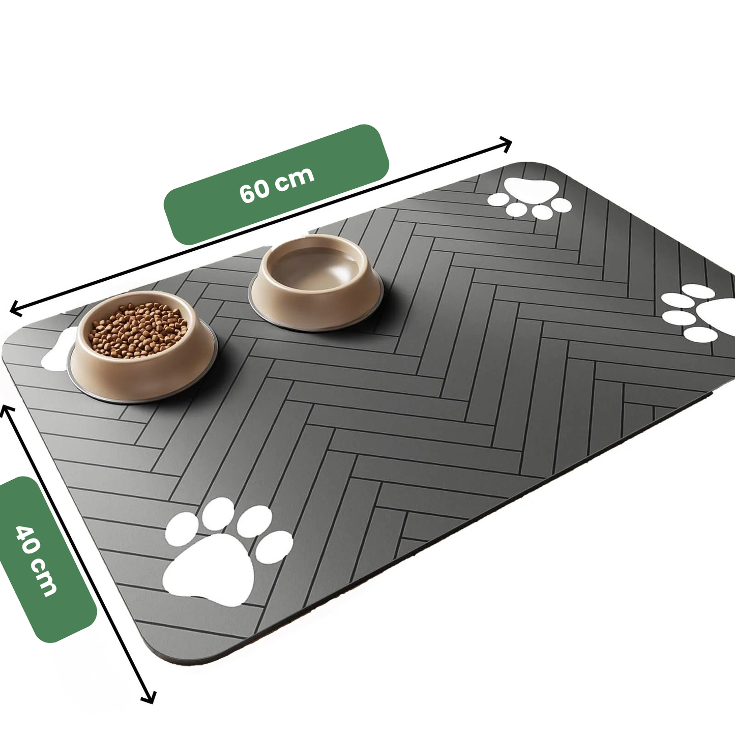 KahuPaw Anti-Rutsch Haustierfütterungsmatte