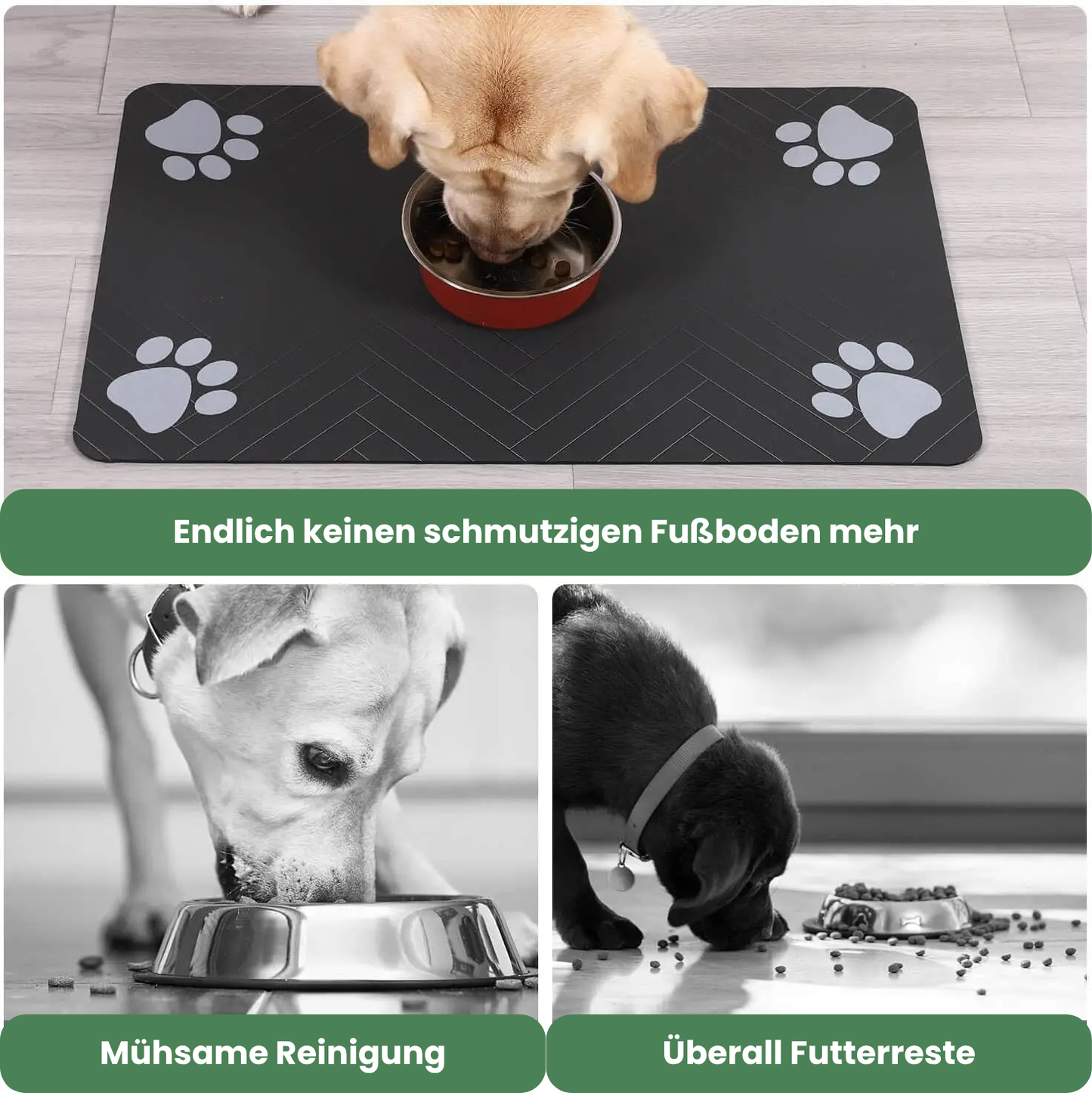 KahuPaw Anti-Rutsch Haustierfütterungsmatte
